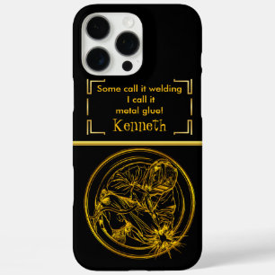 vergulde lasprecisie iPhone 16 pro max hoesje