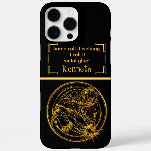 vergulde lasprecisie Case-Mate iPhone case (Achterkant)