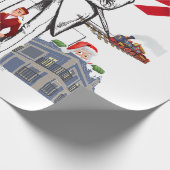 Vergulde Leeftijd Victoriaans Kerst Inpakpapier 🎄 (Hoek)