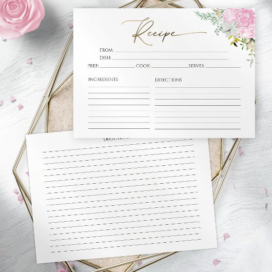 Vergulde Lentebruiloft Receptkaart voor Bruidsfees Kaart