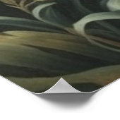 Vergulde Luifel Majesteit Rode Ara en Ananas Poster (Hoek)