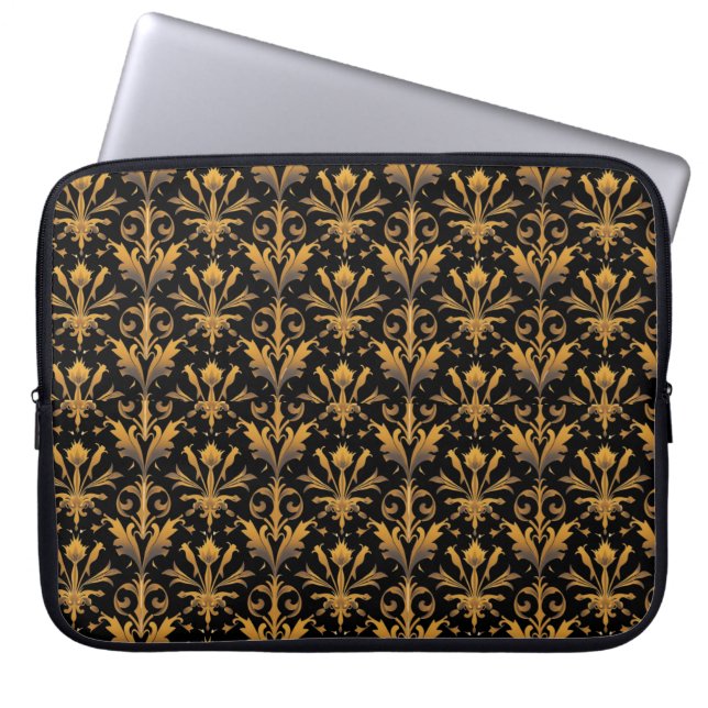 vergulde luxe laptop sleeve (Voorkant)