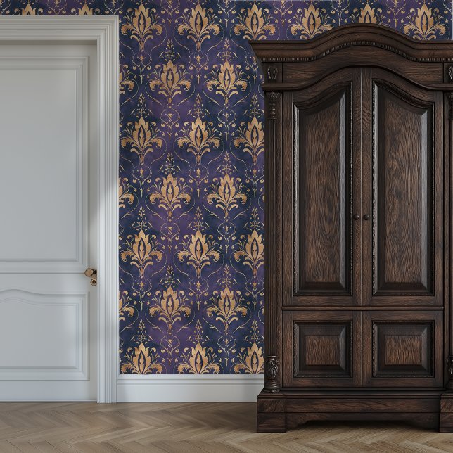 Vergulde  Majesteit Princesscore Behang (Gilded Vintage Majesty Princesscore Wallpaper)