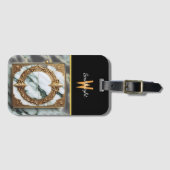 vergulde marmeren aansteker bagagelabel (Voorkant (horizontaal))