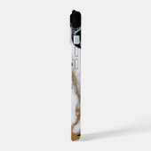 Vergulde Marmeren Koe iPhone 15 Case (Linkerkant)