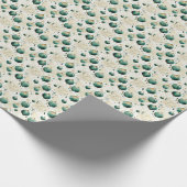 Vergulde Natuur: Groen en Goud Cadeaupapier (Hoek)