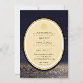 vergulde Nikah bruiloft uitnodiging chic islamitis (Voorkant)