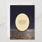 vergulde Nikah bruiloft uitnodiging chic islamitis (Achterkant)