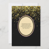 Vergulde Nikah Trouw Uitnodiging Chic Islamitisch  (Achterkant)