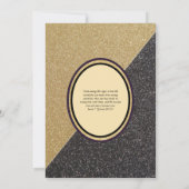 Vergulde Nikah Trouw Uitnodiging Chic Islamitisch  (Achterkant)