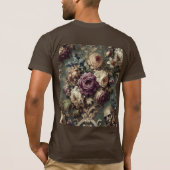 Vergulde onrust – Gotische draagbare kunst T-shirt (Achterkant)