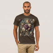 Vergulde onrust – Gotische draagbare kunst T-shirt (Voorkant volledig)