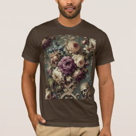 Vergulde onrust – Gotische draagbare kunst T-shirt