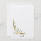 Vergulde Ovale Uitnodiging (Achterkant)