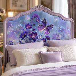 Vergulde Paarse Vlinderweide Decoupage Tissuepapier