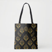 Vergulde Pawiljoen Art Deco - Luxe Deco Goud & Gri Tote Bag (Voorkant)