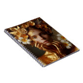 Vergulde Pre-Raphaelite Vrouw 3 Notitieboek (Rechterzijde)