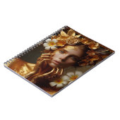 Vergulde Pre-Raphaelite Vrouw 3 Notitieboek (Linkerzijde)
