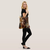 Vergulde Pre-Raphaelite Vrouw 3 Tote Bag (Op model)