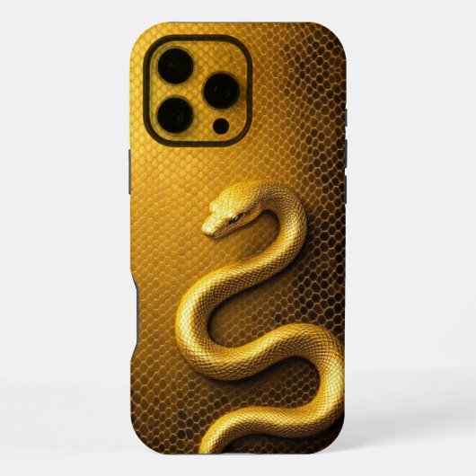 Vergulde Python iPhone Hoesje (Achterkant)