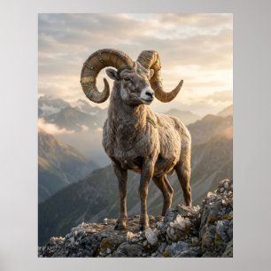 Vergulde Ram Piek Poster