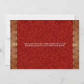 Vergulde rand indiase Lijst bruiloft Kaart (Achterkant)