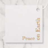 "Vergulde rendieren elegantie" Bedankjes Labels (Achterkant)