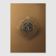 Vergulde Romance: Luxe Golden Wedding Kaart