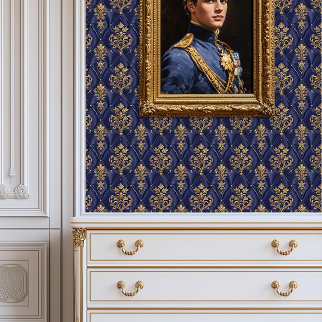 Vergulde Royal Tuft Princesscore Behang (Gilded Royal Tuft Princesscore Wallpaper)