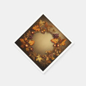 Vergulde schatten van Herfst: kransoogst Servet (Hoek)