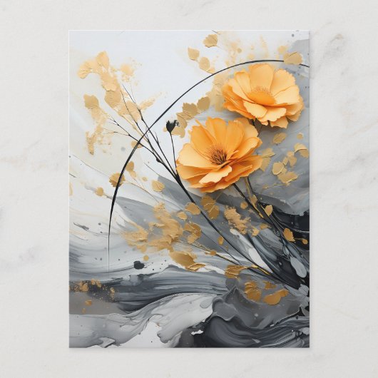 vergulde sereniteit briefkaart (Voorkant)