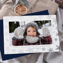 Vergulde Sneeuwvlokken Foto Zilver