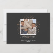 Vergulde sterren | Kerst foto collage kaart (Achterkant)