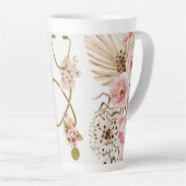 Vergulde Stethoscoop - Elegant Doctor Gift Latte Mok (Rechterhoek)