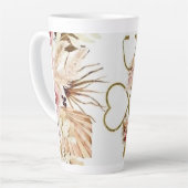 Vergulde Stethoscoop - Elegant Doctor Gift Latte Mok (Linkerhoek)