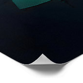 Vergulde Veer – Luxe Abstracte Elegantie Poster (Hoek)