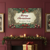  vergulde Victoriaans kerstkrans Spandoek