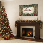  vergulde Victoriaans kerstkrans Spandoek