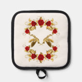 vergulde vleugels pannenlap (Voorkant)