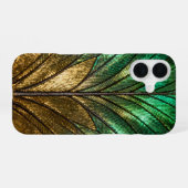 Vergulde Vlindervleugel Anatomie iPhone 16 Hoesje (Achterkant horizontaal)