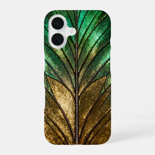 Vergulde Vlindervleugel Anatomie iPhone 16 Hoesje (Achterkant)