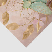 Vergulde vlucht, mooie groene mot formalen tissuepapier (Detail)