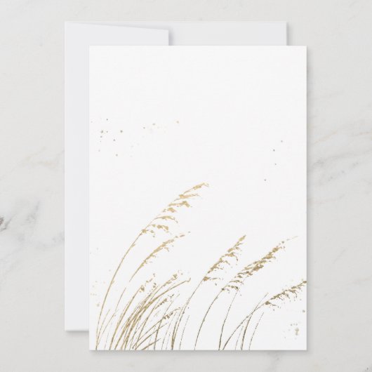 Vergulde Waterverf Boho Floral | Terracotta bruilo Kaart (Achterkant)