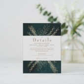 vergulde weide briefkaart (Staand voorkant)