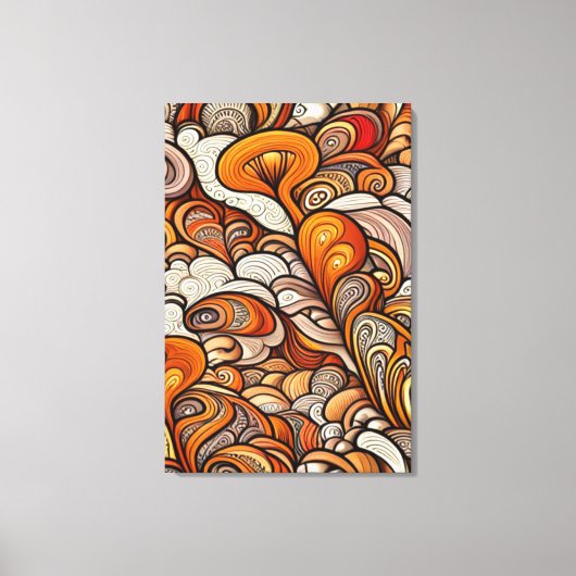 Vergulde wervelingen canvas afdruk (Voorkant)