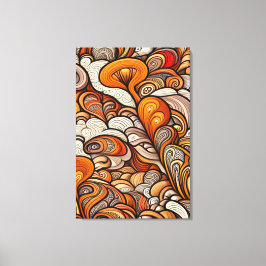Vergulde wervelingen canvas afdruk