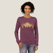 Vergulde Wijngaard Crest Tri-Blend Shirt (Voorkant)