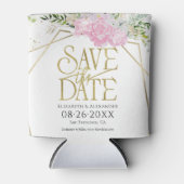 Vergulde Wildflower Lente Bruiloft Save The Date Blikjeskoeler (Voorkant)