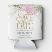 Vergulde Wildflower Lente Bruiloft Save The Date Blikjeskoeler (Achterkant)