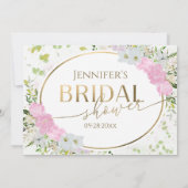 Vergulde Wildflower Spring Vrijgezellenfeest Advie Kaart (Achterkant)